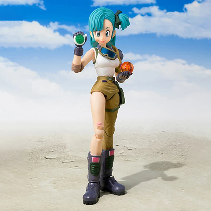 13.5cm Anime Dragon Ball Figures Bulma Goku Action Figure