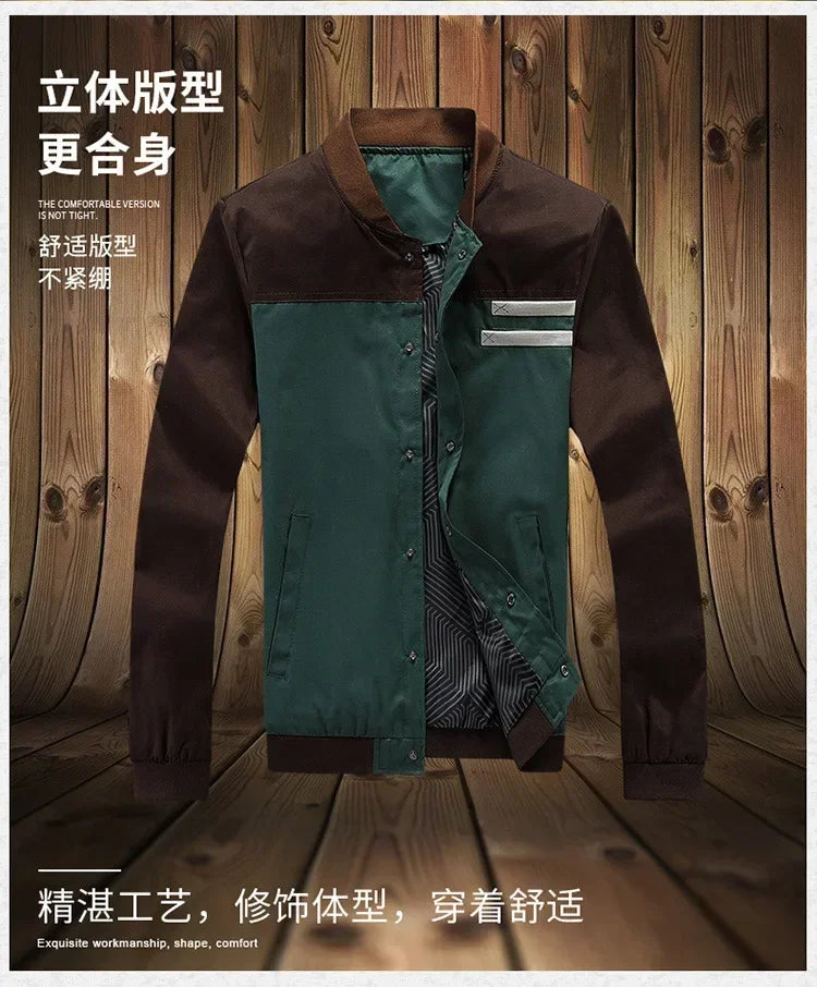 Men Business Casual Retro Jacket Japanese Trendy Fashion All-match