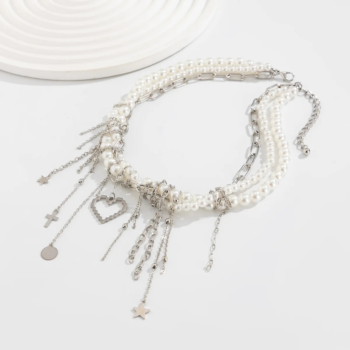 Pearl Beads Women's Jewelry Wholesale Grace Trendy Stainless Steel