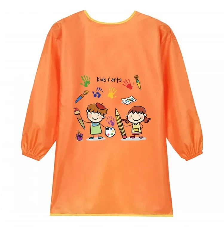 New Baby Boy Girl Feeding Bibs Long Sleeve Apron Waterproof