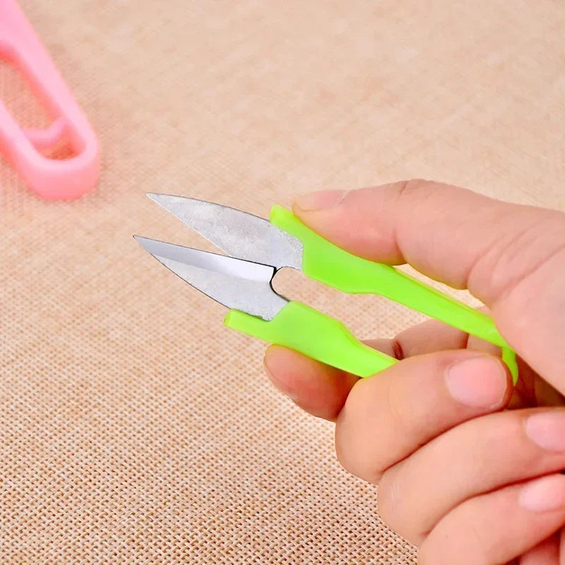 U-Shape Sewing Scissors Stainless Steel Clippers for Yarn Embroidery Tailoring