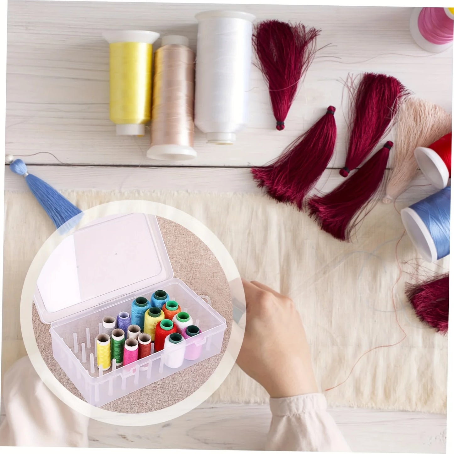 42 spool sewing thread sorting box