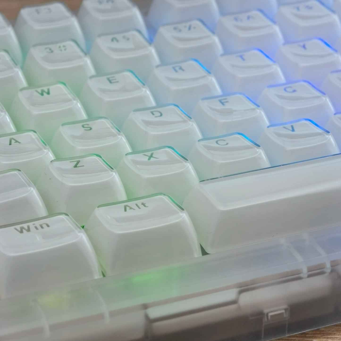 Jelly Round Translucent Key Caps OEM Profile for Cherry MX Mechanical Keyboard