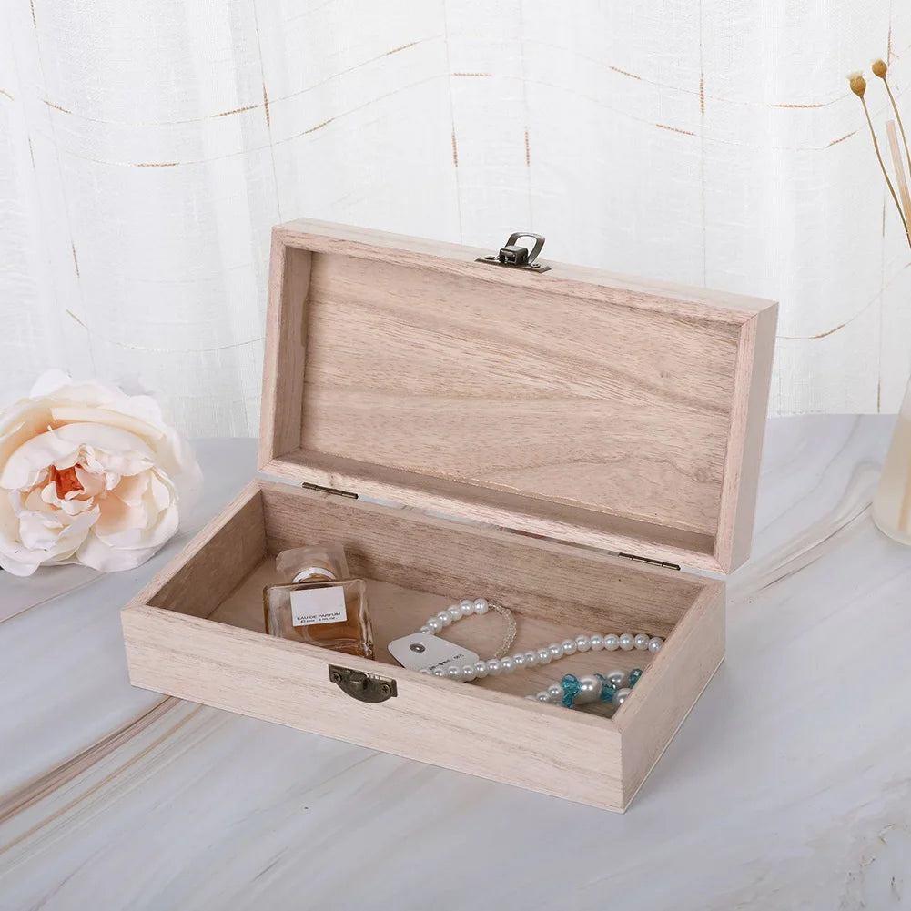 20*10*6 Cm Rectangular Durable Wooden Storage Box