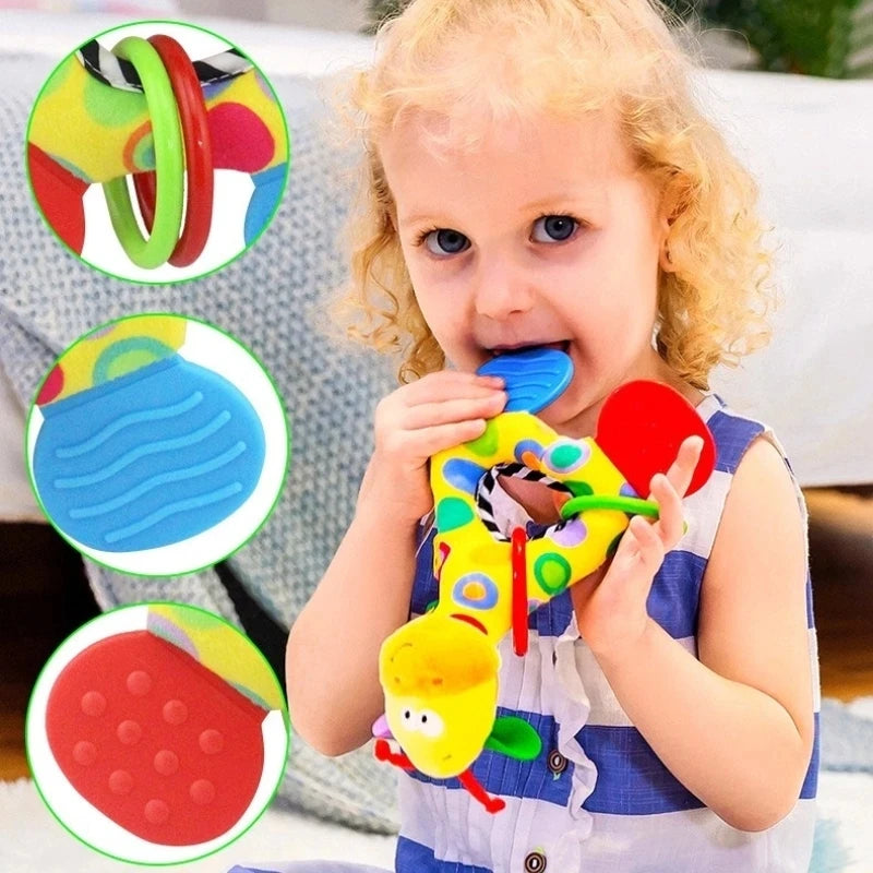 6Types Baby handheld toys rattle