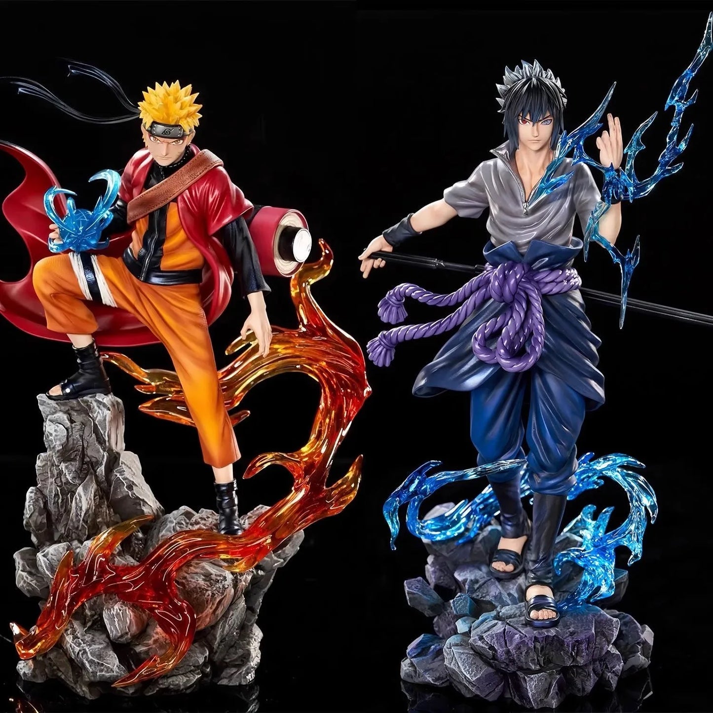 23cm Naruto Anime Figure Uzumaki Naruto Uchiha Sasuke Action Model