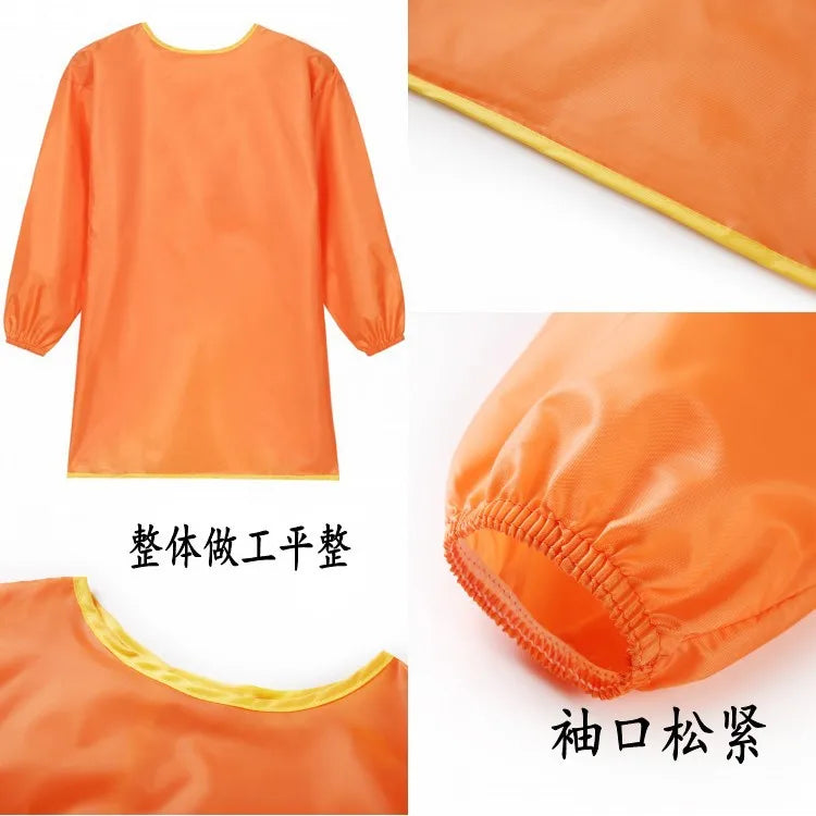 New Baby Boy Girl Feeding Bibs Long Sleeve Apron Waterproof