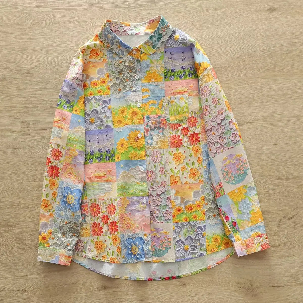 Printed Shirts Cotton Casual Blouses and Tops