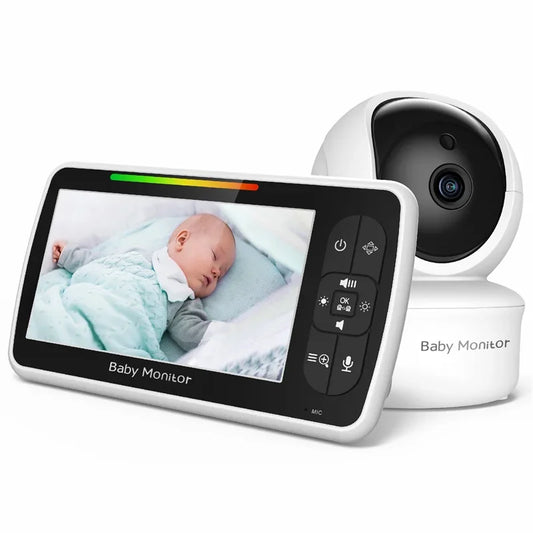 Babystar 5inch Video Baby Monitor with Remote Pan