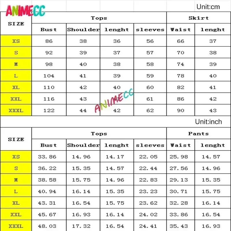 ANIMECC in Stock XS-XL Itadori Yuji Cosplay Female Girls Women