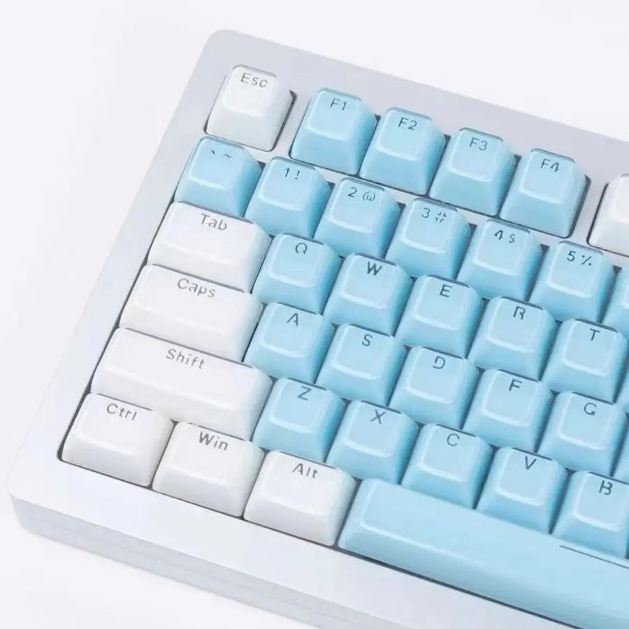 Jelly Round Translucent Key Caps OEM Profile for Cherry MX Mechanical Keyboard