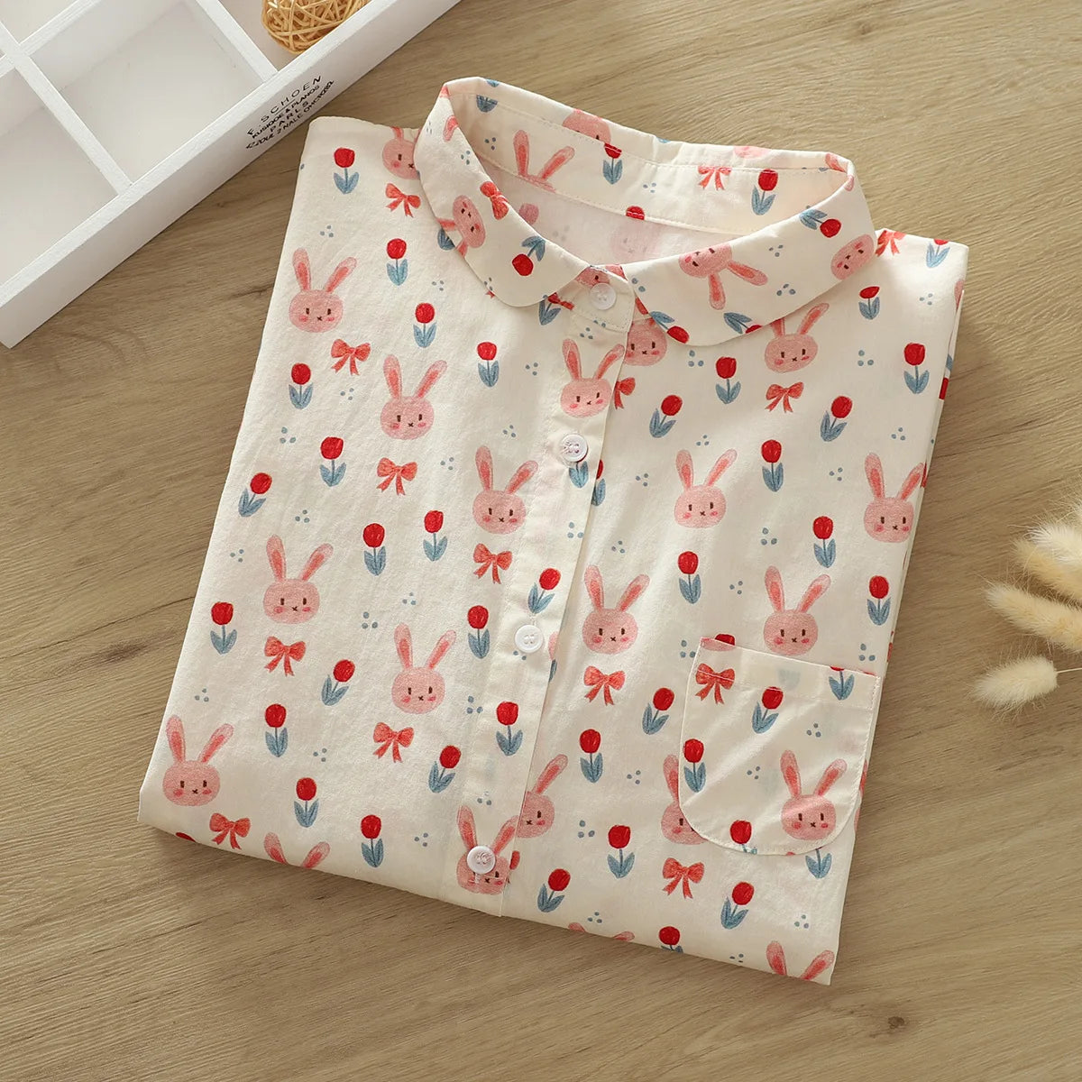 Printed Shirts Cotton Casual Blouses and Tops