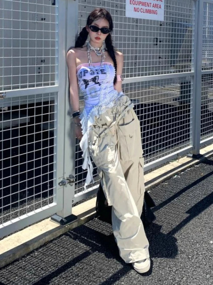 Vest Fashion Irregular Summer Camis Y2k Tops