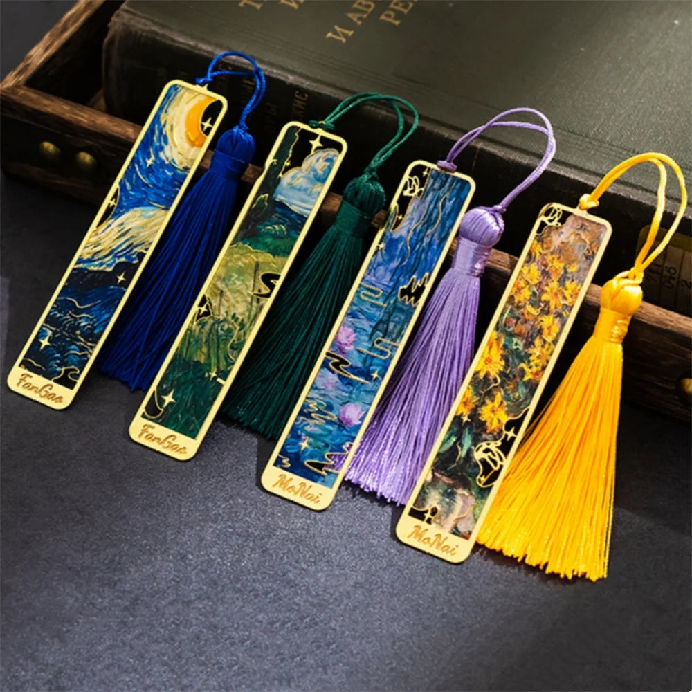 Classical Painting Bookmarks Reading Pages Book Markings Clip