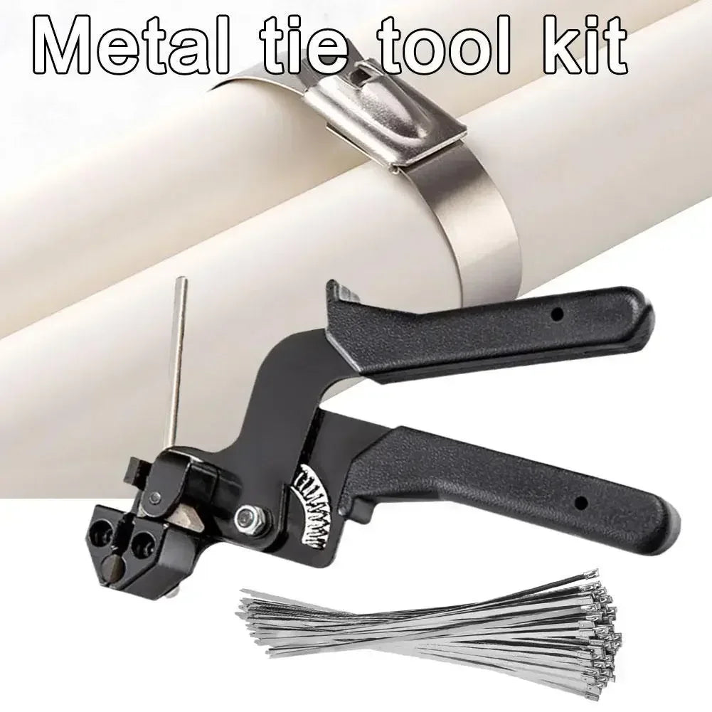 NEW Cable Tie Plier Fastening Strap Cable Tie Gun Automatic Cutting Tool