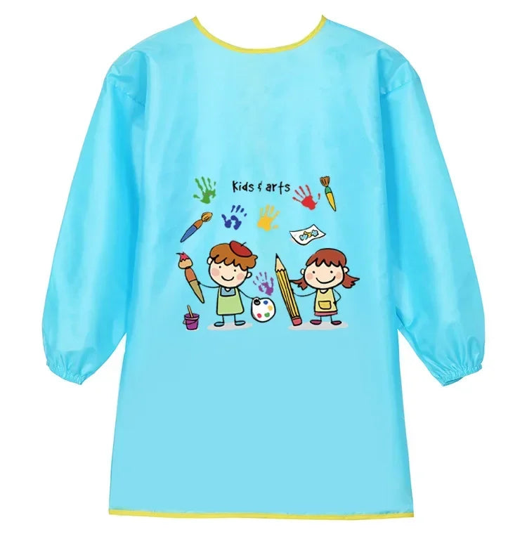 New Baby Boy Girl Feeding Bibs Long Sleeve Apron Waterproof