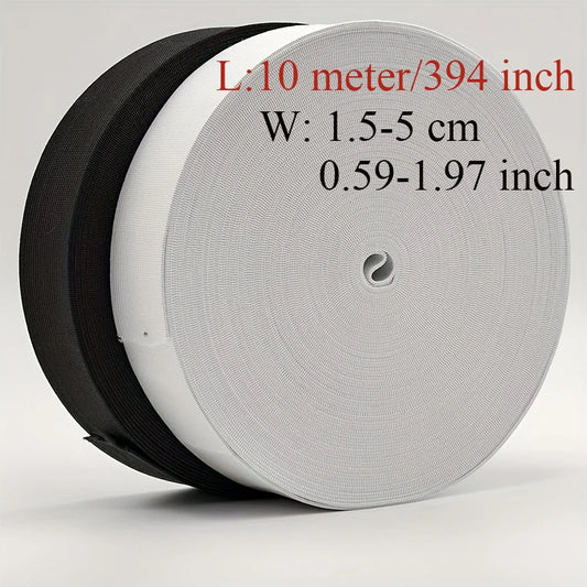 10m Sewing Elastic Band or Rubber Band for Clothes Stitching Accessories