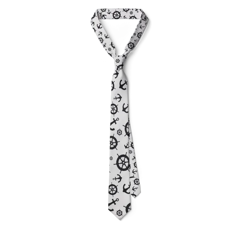 Fun Mathematical Formula Men's Tie 3D Printing 8CM Fashion