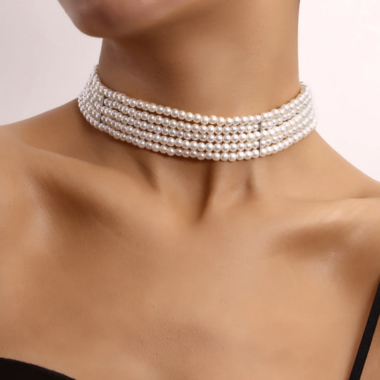 Fashion Accessories Niche Luxury Style White Pearl Necklace Ins Style