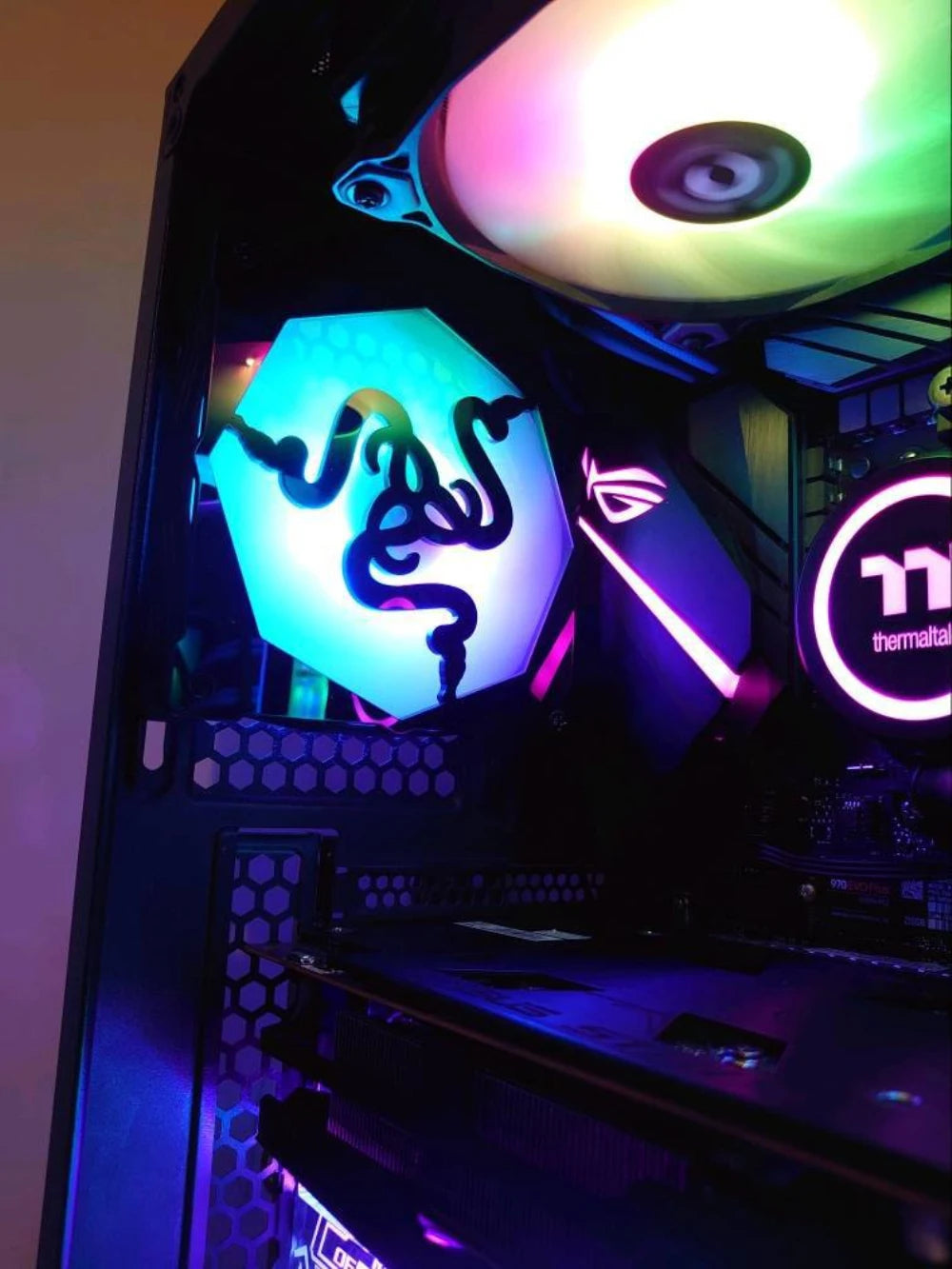 AORU MSI ROG 12cm Acrylic Fan Cover PC Computer Chassis 120mm Fan Cover