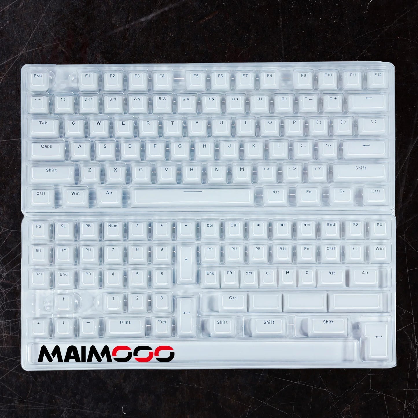 Jelly Round Translucent Key Caps OEM Profile for Cherry MX Mechanical Keyboard