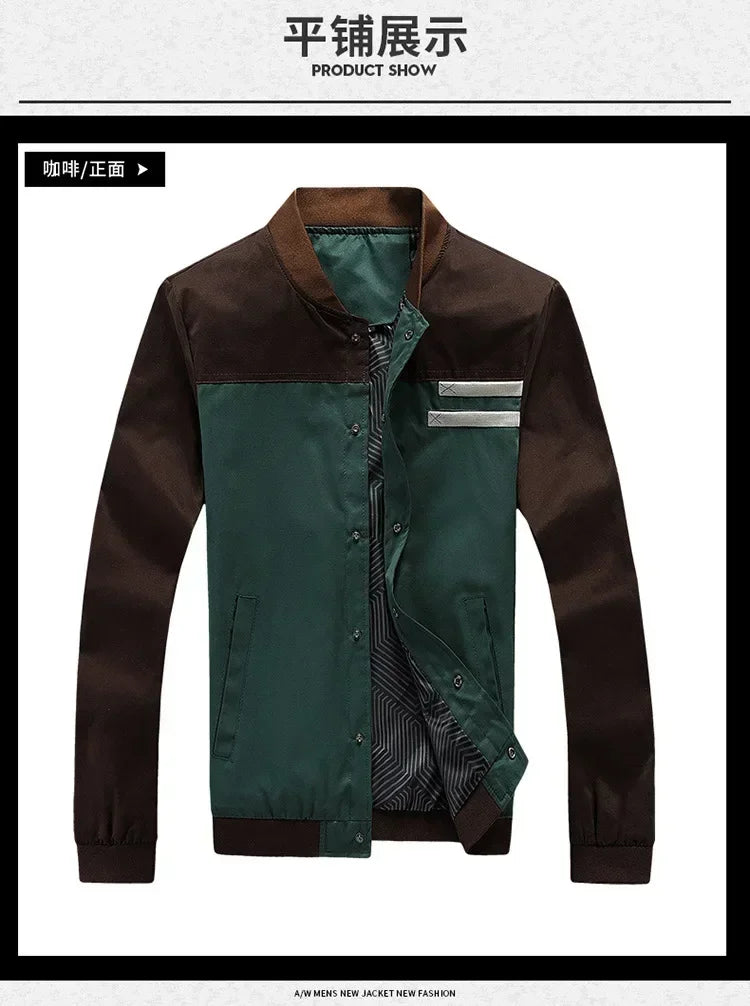 Men Business Casual Retro Jacket Japanese Trendy Fashion All-match