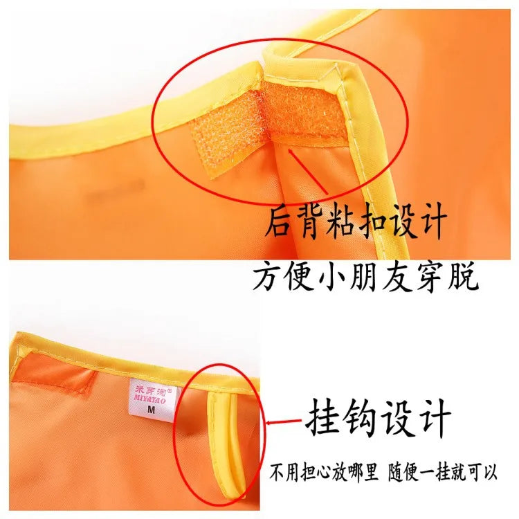 New Baby Boy Girl Feeding Bibs Long Sleeve Apron Waterproof