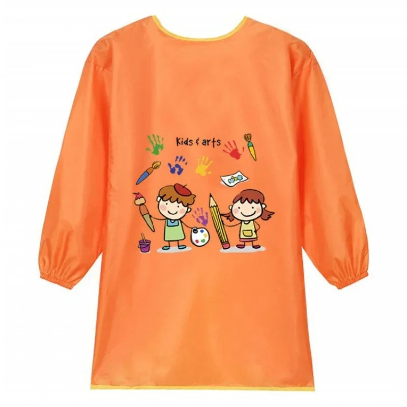 New Baby Boy Girl Feeding Bibs Long Sleeve Apron Waterproof