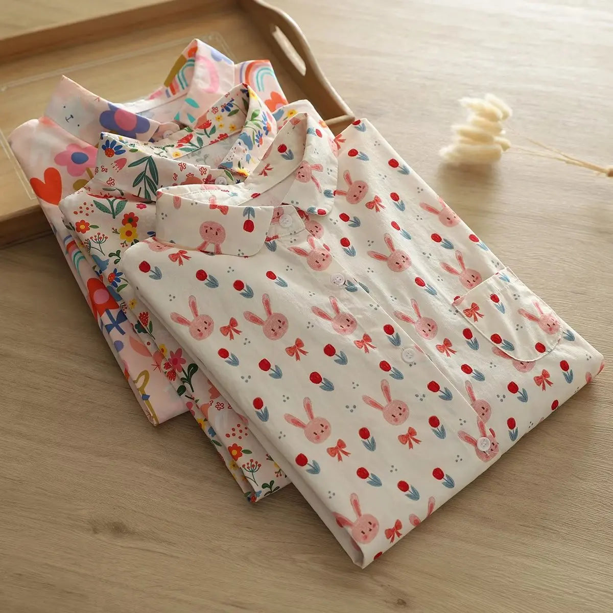 Printed Shirts Cotton Casual Blouses and Tops