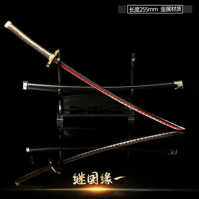 Demon Slayer Sword Real Katana Swords Demon Slayer Cosplay Metal