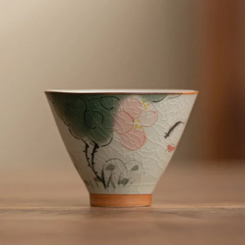 Durable Hand-painted Ceramic Hat And Cup