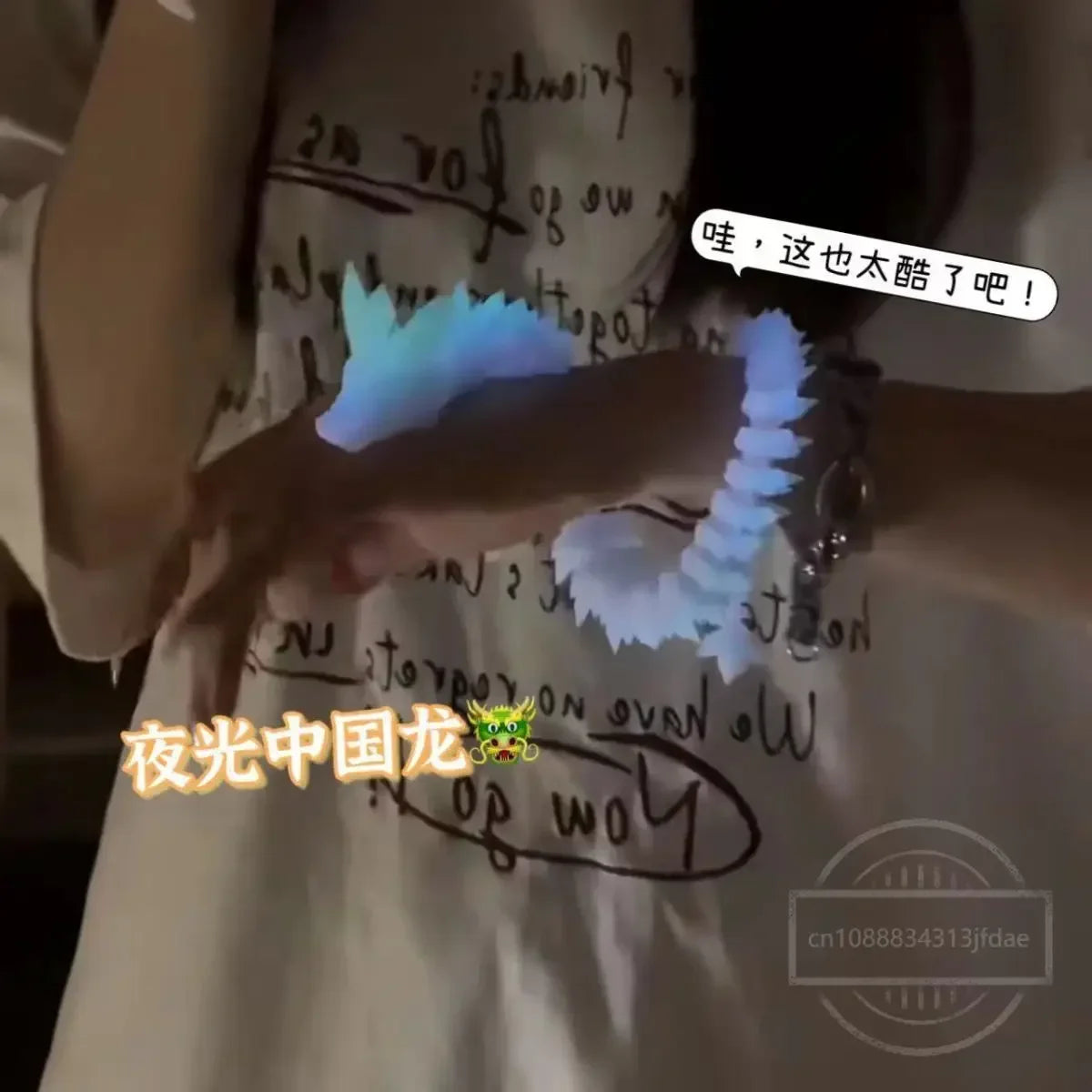 Luminous 3D Printed Dragon Glow in the Dark Flying Dragon Egg Rotatable