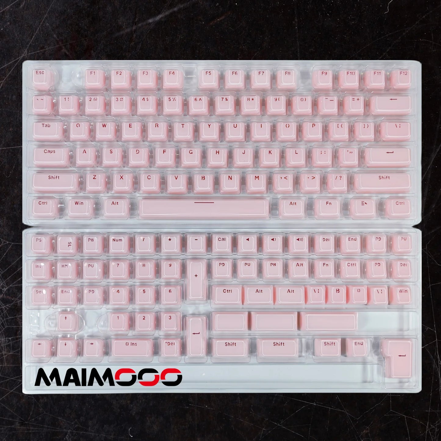 Jelly Round Translucent Key Caps OEM Profile for Cherry MX Mechanical Keyboard