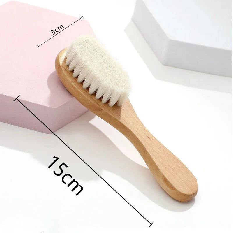Personalized Wooden Baby Brush Custom Name Baby Wool Comb