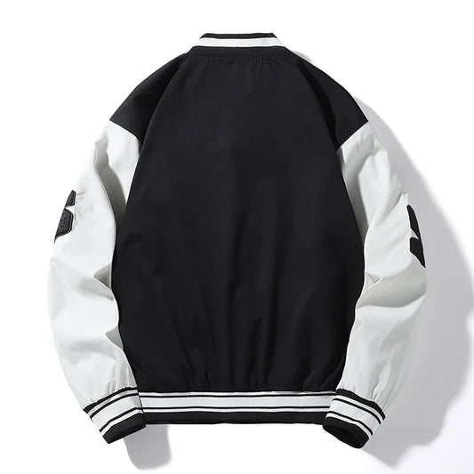 Mens Clothes Loose Fashion Baseball Uniform Outdoor Biker Travel Coat