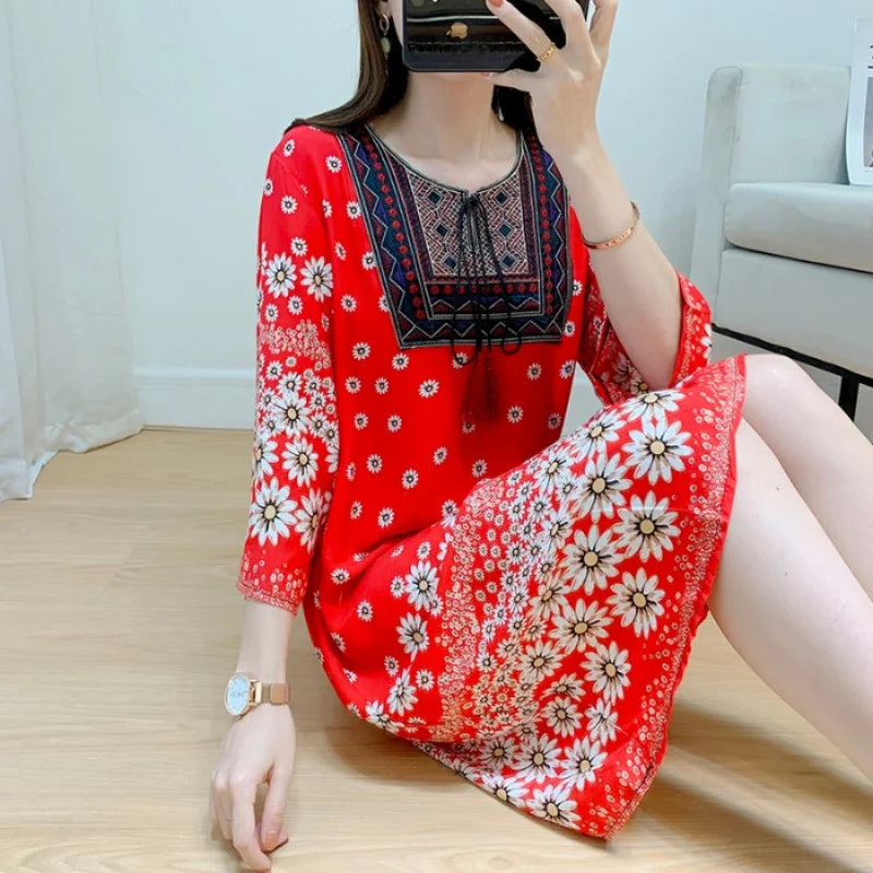 Indian Dress Summer Vintage Causal