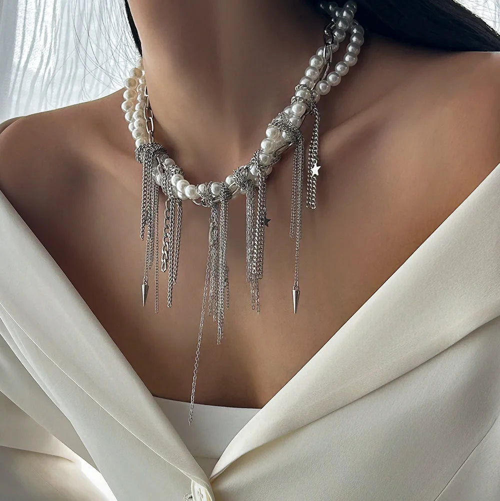 Pearl Beads Women's Jewelry Wholesale Grace Trendy Stainless Steel