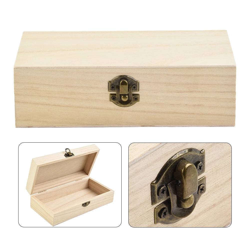 20*10*6 Cm Rectangular Durable Wooden Storage Box