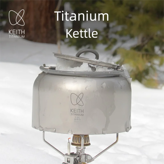 Keith Titanium Kettle with Folding Handle