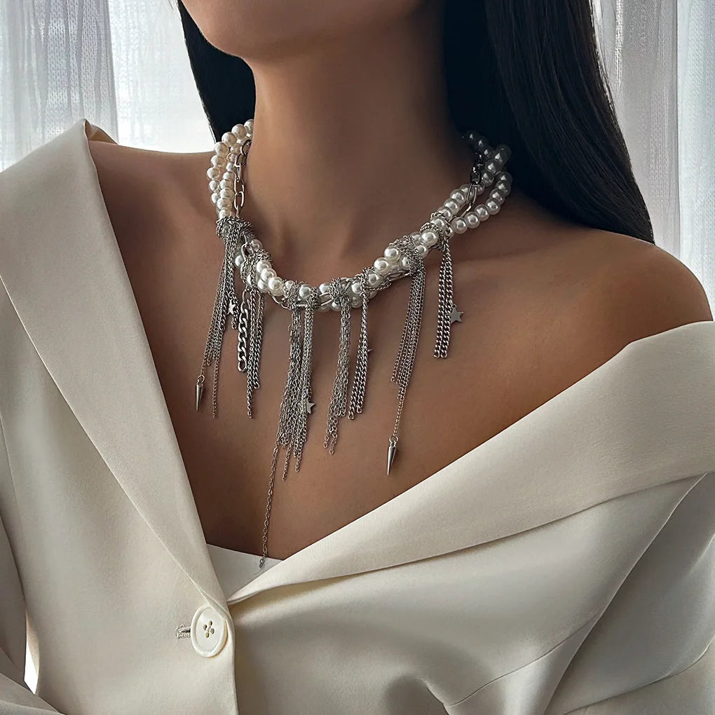 Pearl Beads Women's Jewelry Wholesale Grace Trendy Stainless Steel