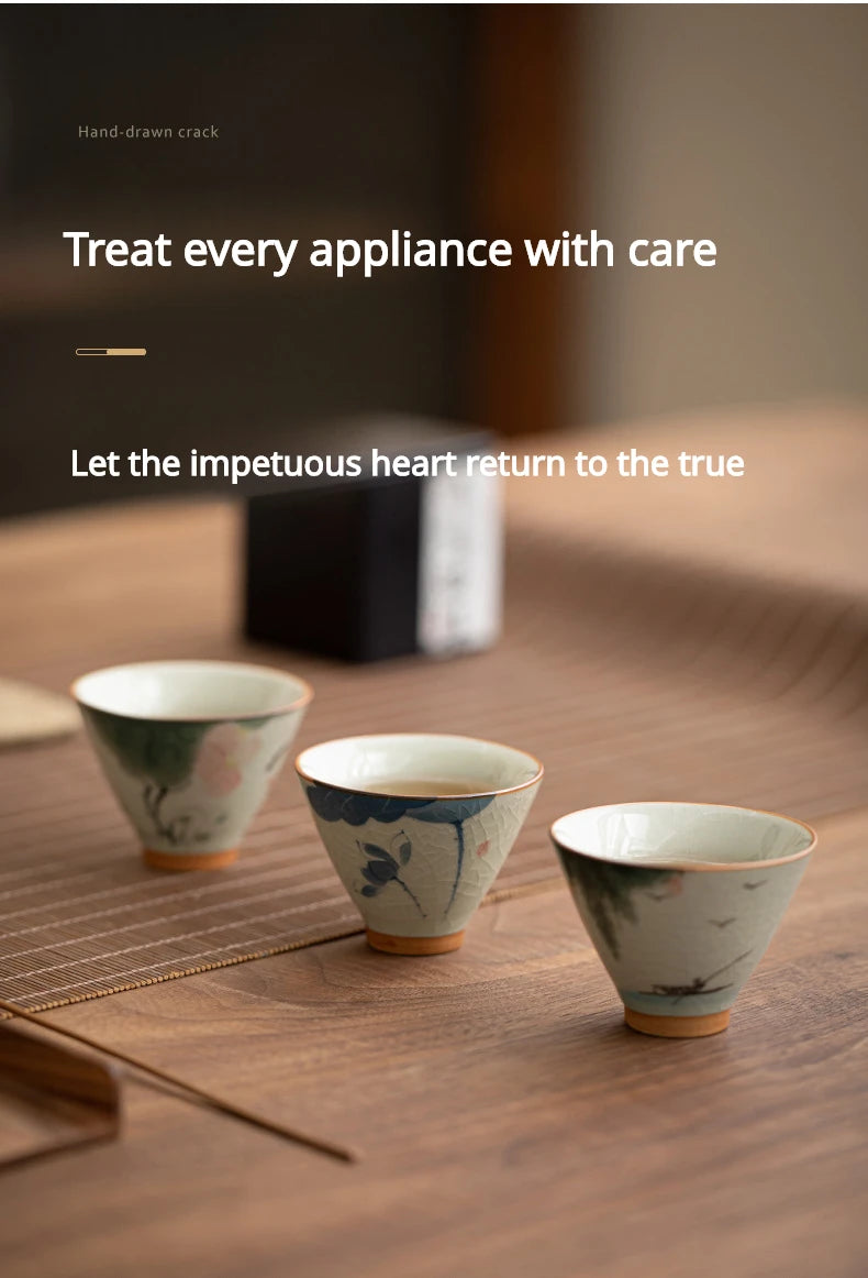 Durable Hand-painted Ceramic Hat And Cup