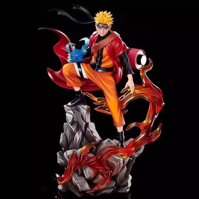 23cm Naruto Anime Figure Uzumaki Naruto Uchiha Sasuke Action Model