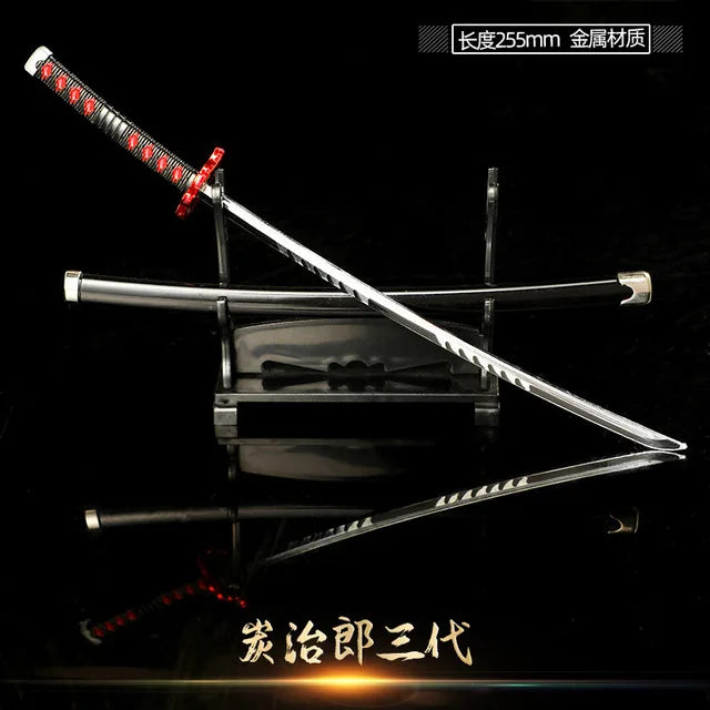 Demon Slayer Sword Real Katana Swords Demon Slayer Cosplay Metal