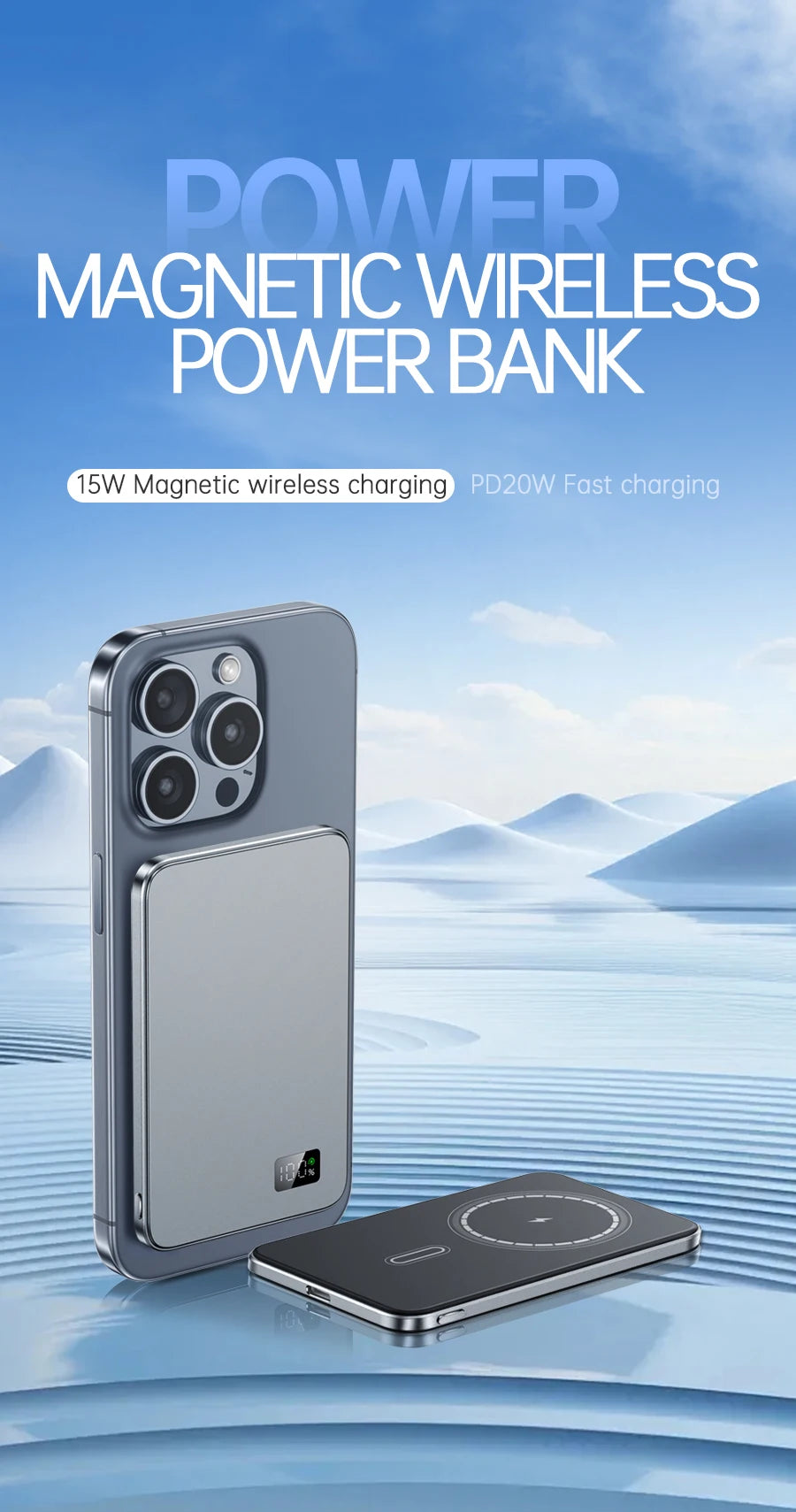 Power Bank Ultra For MagSafe Magnetic Wireless Fast Charging Portable Battery