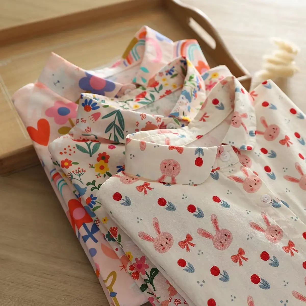 Printed Shirts Cotton Casual Blouses and Tops