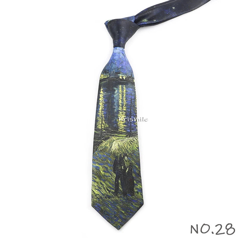 Men's Vintage Imitation Silk Ties 8cm