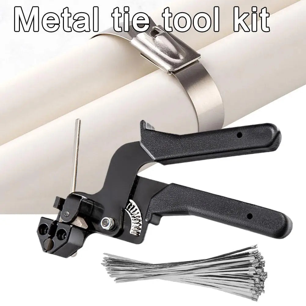 NEW Cable Tie Plier Fastening Strap Cable Tie Gun Automatic Cutting Tool
