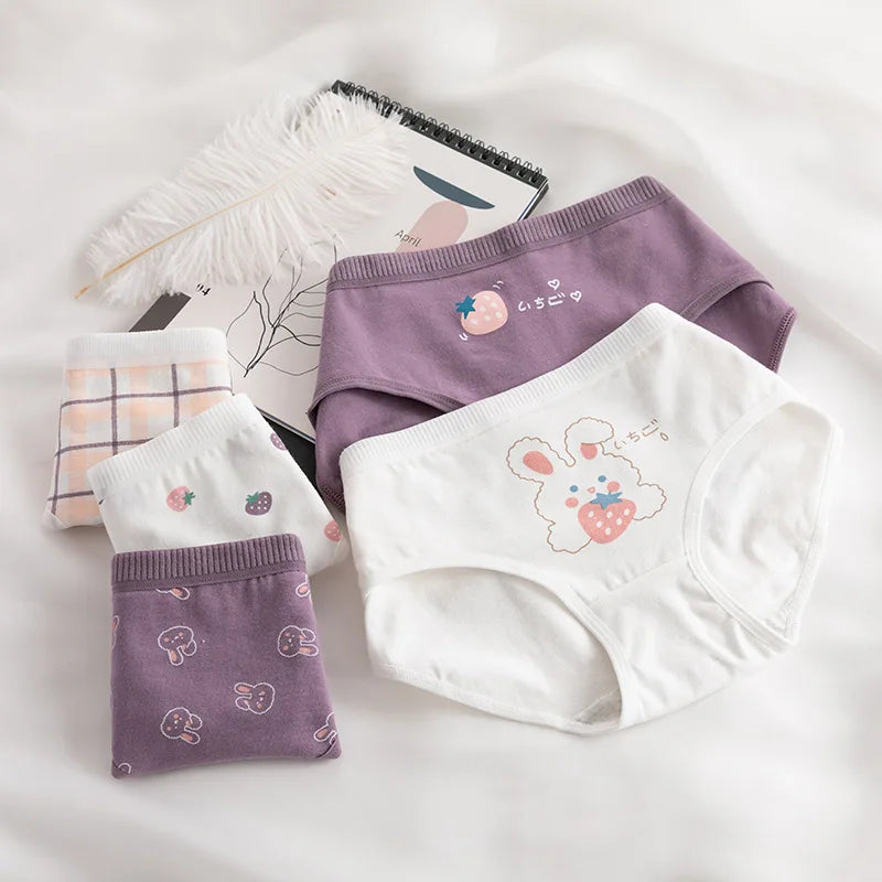 Cute Rabbit Pattern Panties Girls