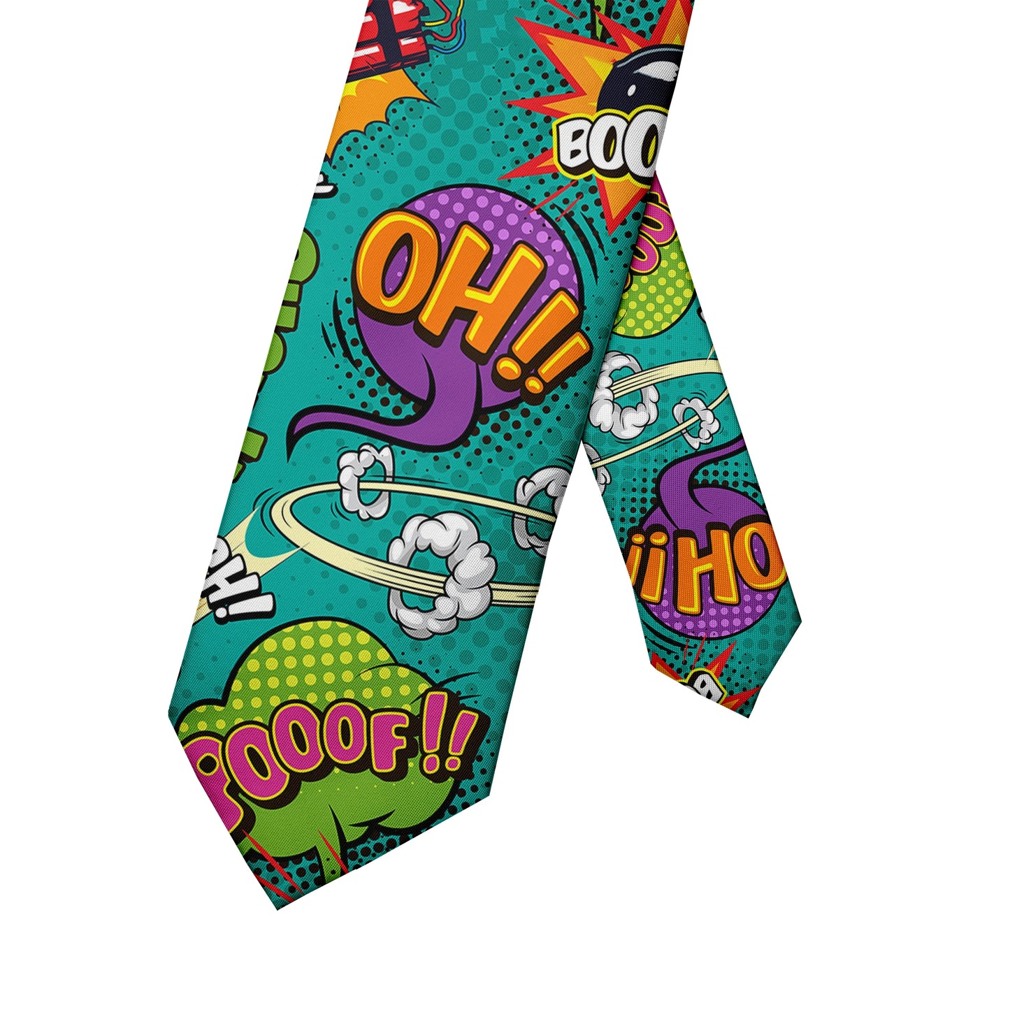 Cartoon printed tie men's casual fashion