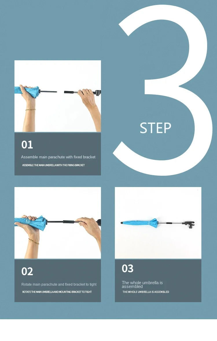 Adjustable Shade Umbrella Uv Sunshade For Stroller Accessories